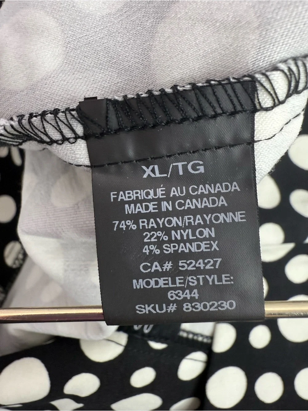 Lily Morgan skirt pencil dotted white black Polka Dot Black Pencil Skirt - Picture 8 of 12